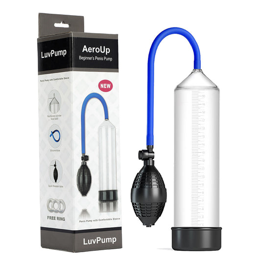 Luv Pump Aero Up Beginners Penis Pump Clear Penis Pump