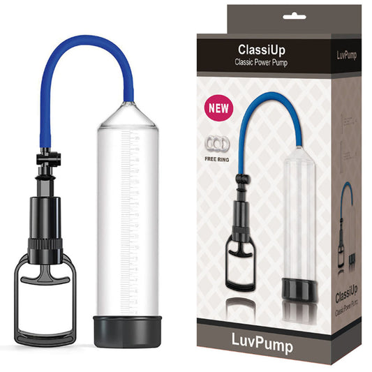 Luv Pump Classi Up Classic Power Pump Large Clear Penis Pump