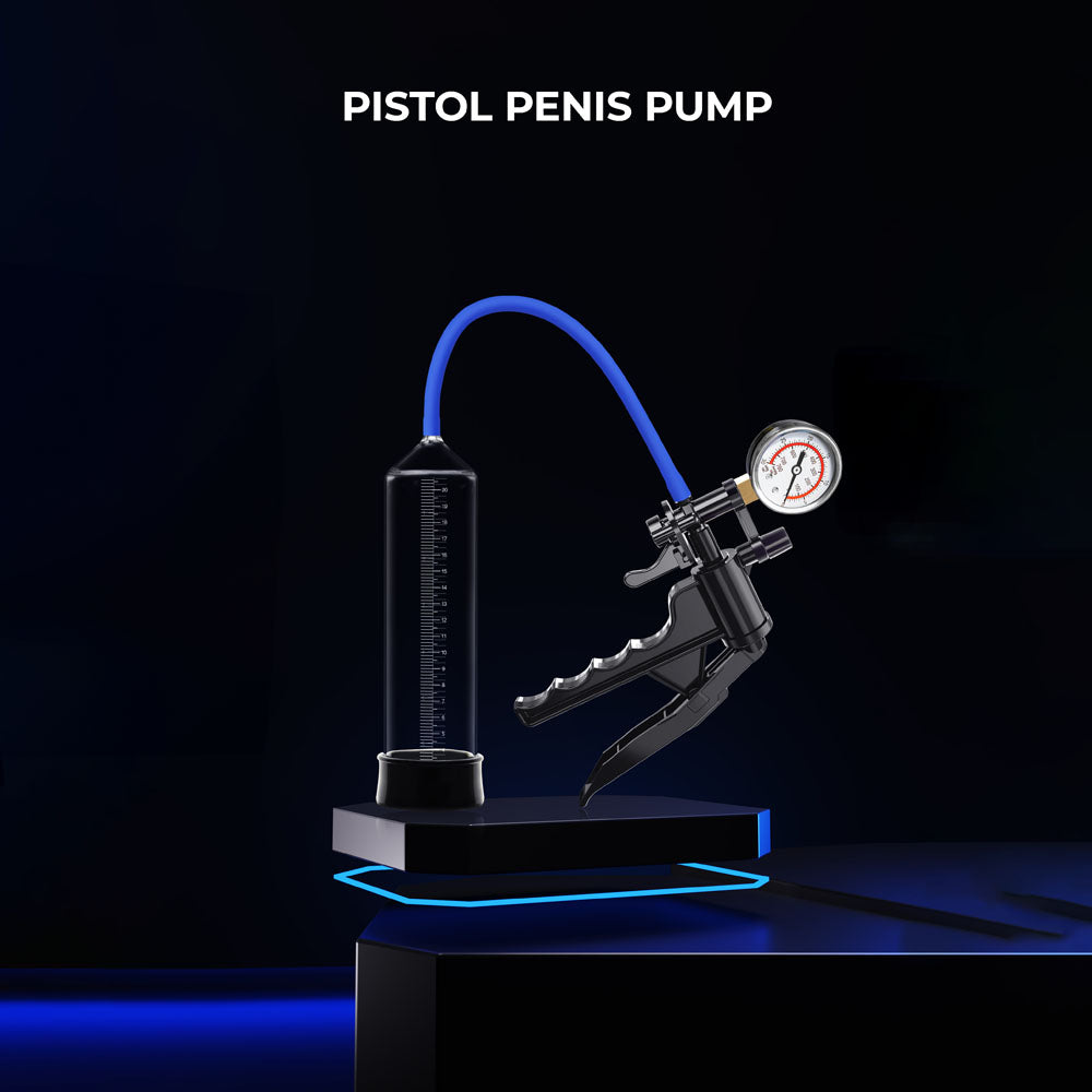 Luv Pump Pro Xtra Professional Gauge Power Pump Clear Penis Pump With Pressure Gauge