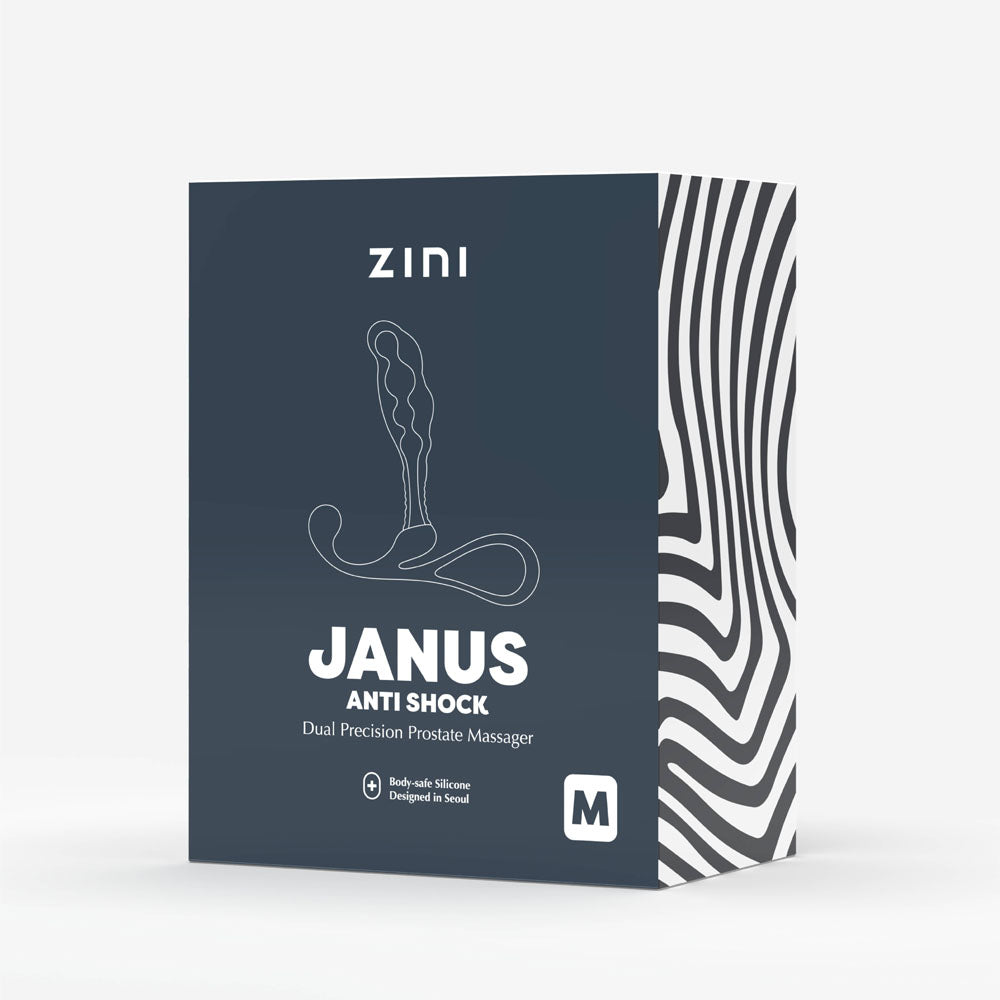 Zini Janus Anti Shock Medium Black Medium Prostate Massager