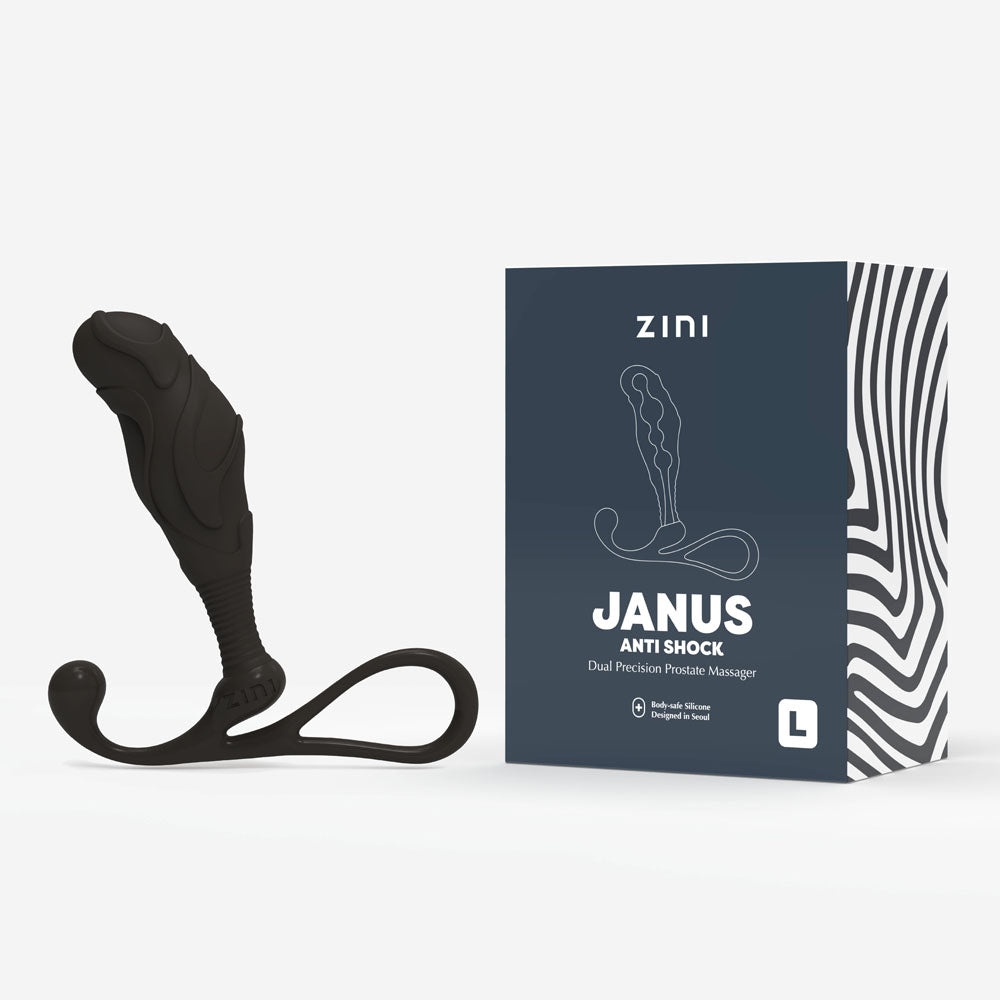 Zini Janus Anti Shock Large Black Large Prostate Massager