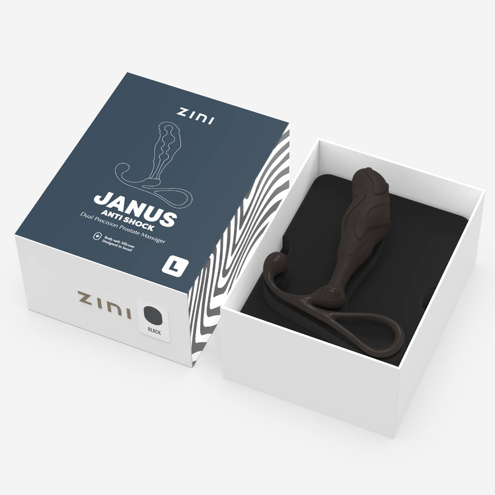 Zini Janus Anti Shock Large Black Large Prostate Massager