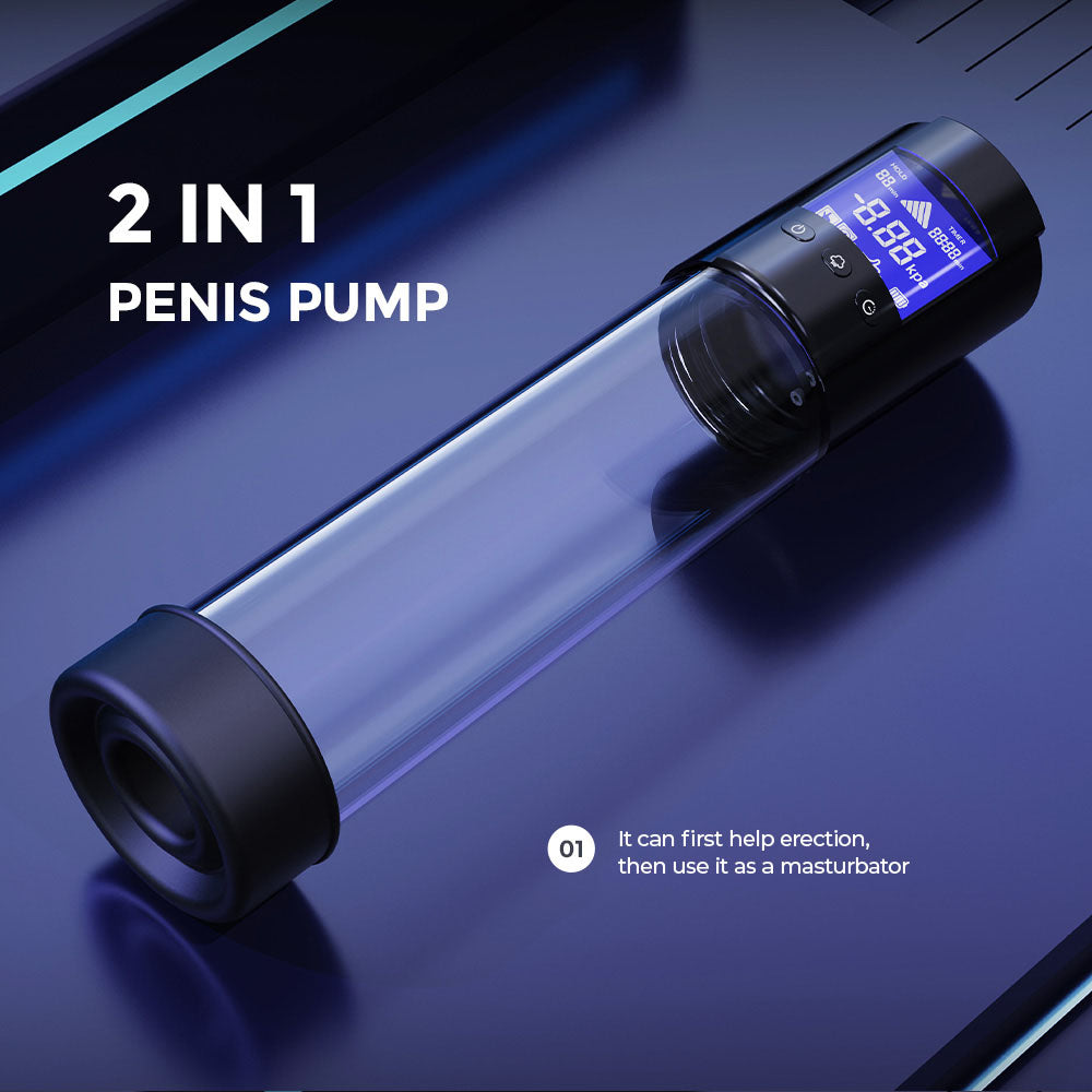 Luv Pump Smart Penis Pump Clear Usb Rechargeable Automatic Penis Pump