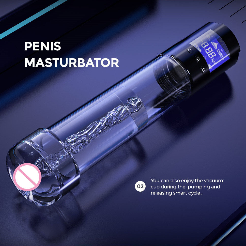 Luv Pump Smart Penis Pump Clear Usb Rechargeable Automatic Penis Pump