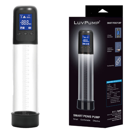 Luv Pump Smart Penis Pump Clear Usb Rechargeable Automatic Penis Pump