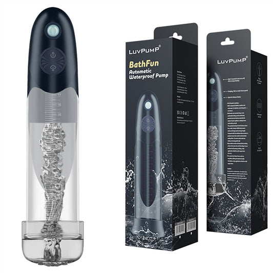 Luv Pump Bath Fun Usb Rechargeable Waterproof Automatic Penis Pump