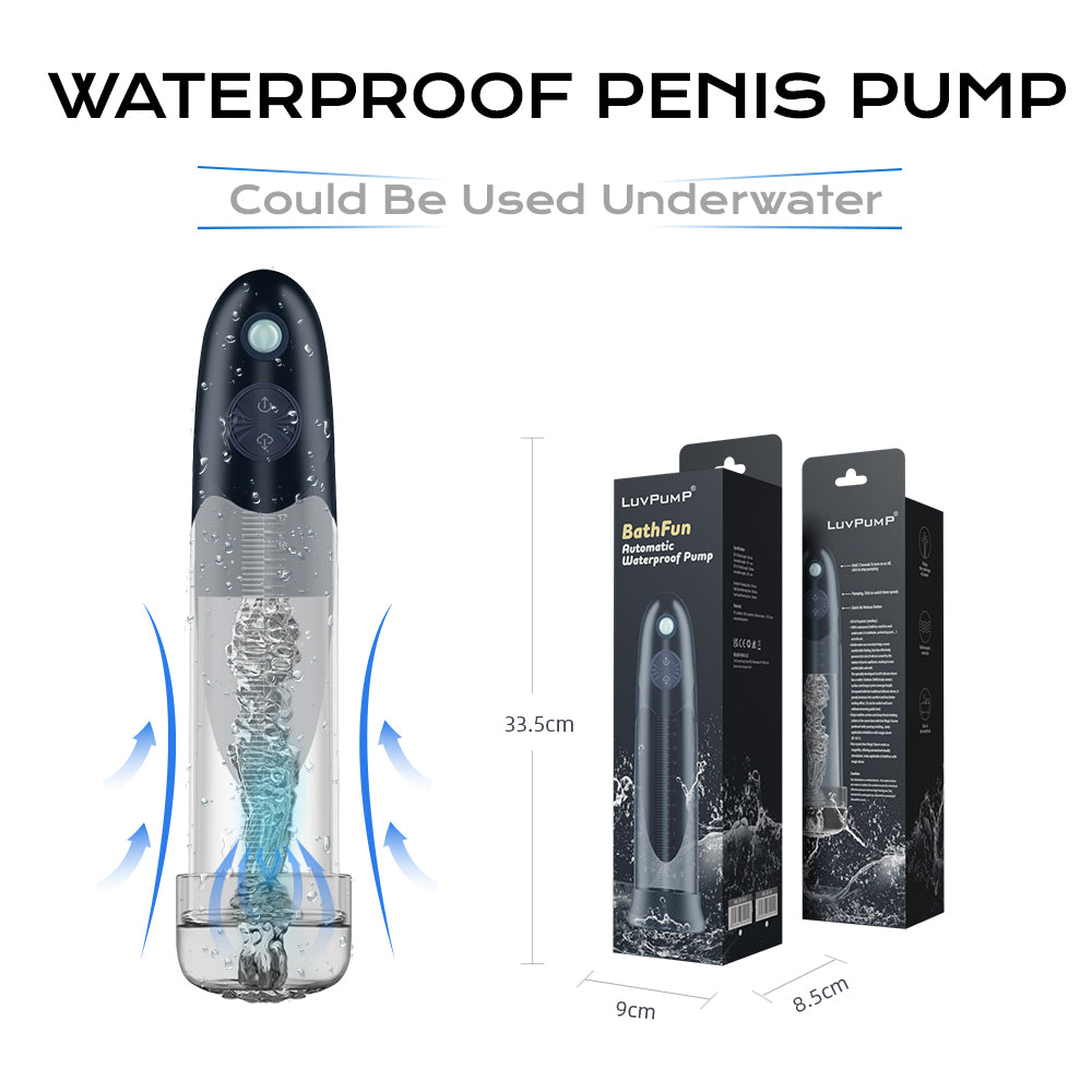 Luv Pump Bath Fun Usb Rechargeable Waterproof Automatic Penis Pump
