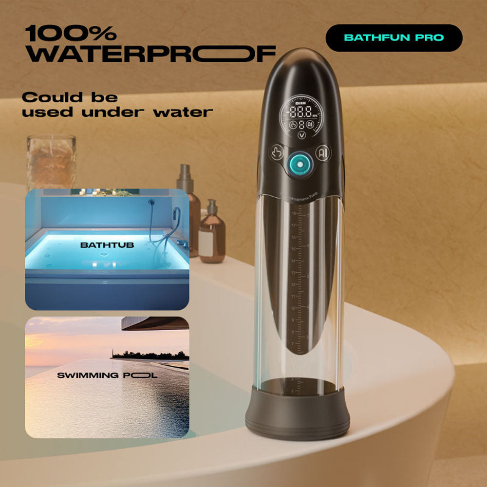 Luv Pump Bathfun Pro Usb Rechargeable Waterproof Smart Automatic Penis Pump