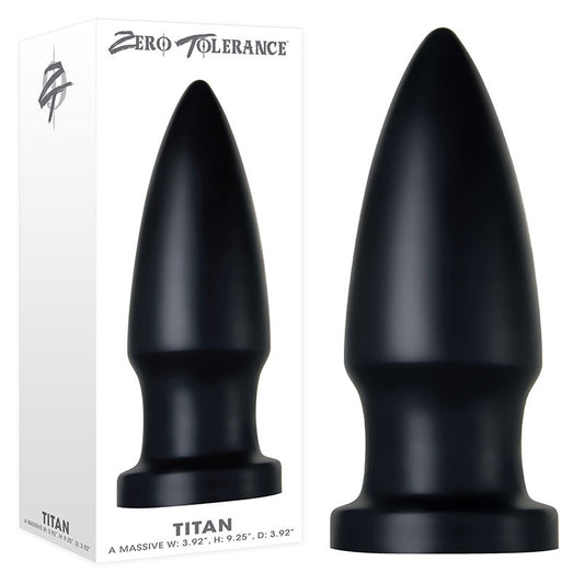 Zero Tolerance The Titan Black Giant Butt Plug