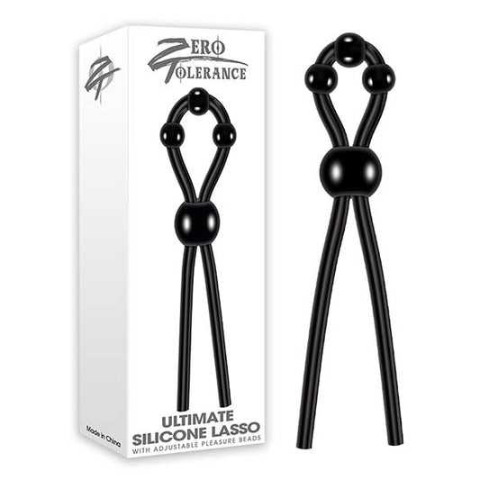 Zero Tolerance Ultimate Silicone Lasso Black Silicone Adjustable Lasso Cock Ring