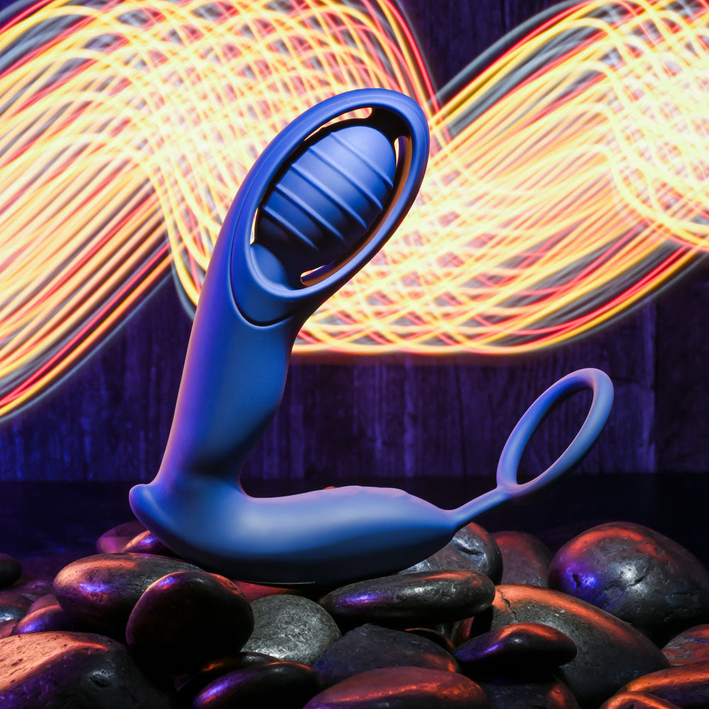 Zero Tolerance Extra Mile Blue Usb Rechargeable Vibrating Prostate Massager