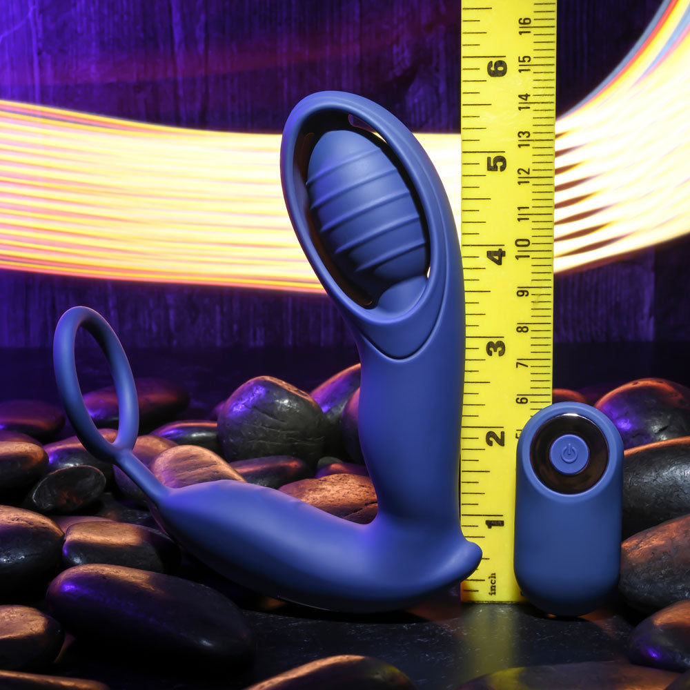 Zero Tolerance Extra Mile Blue Usb Rechargeable Vibrating Prostate Massager