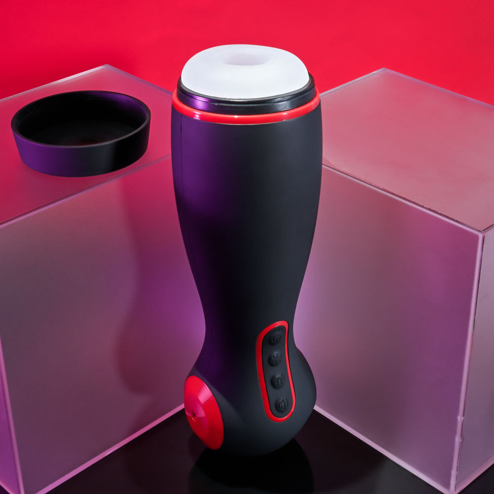 Zero Tolerance Tight Squeeze Usb Rechargeable Vibrating, Squeezing & Talking Stroker