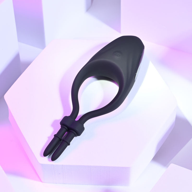 Zero Tolerance Perfect Fit Black Usb Rechargeable Vibrating Lasso Cock Ring