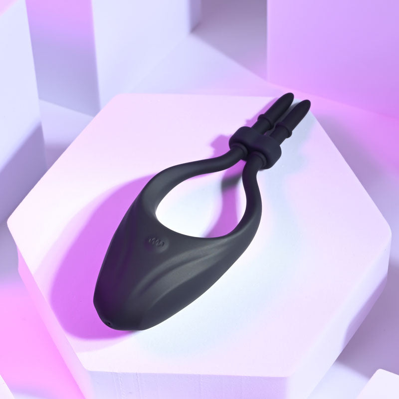 Zero Tolerance Perfect Fit Black Usb Rechargeable Vibrating Lasso Cock Ring