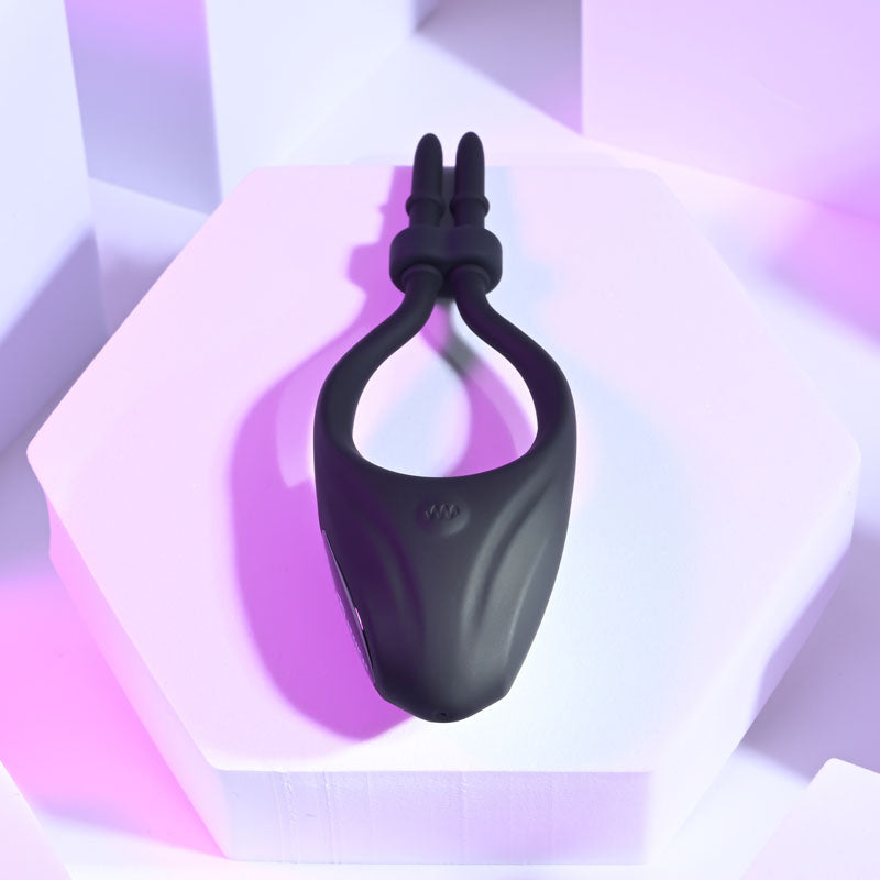 Zero Tolerance Perfect Fit Black Usb Rechargeable Vibrating Lasso Cock Ring
