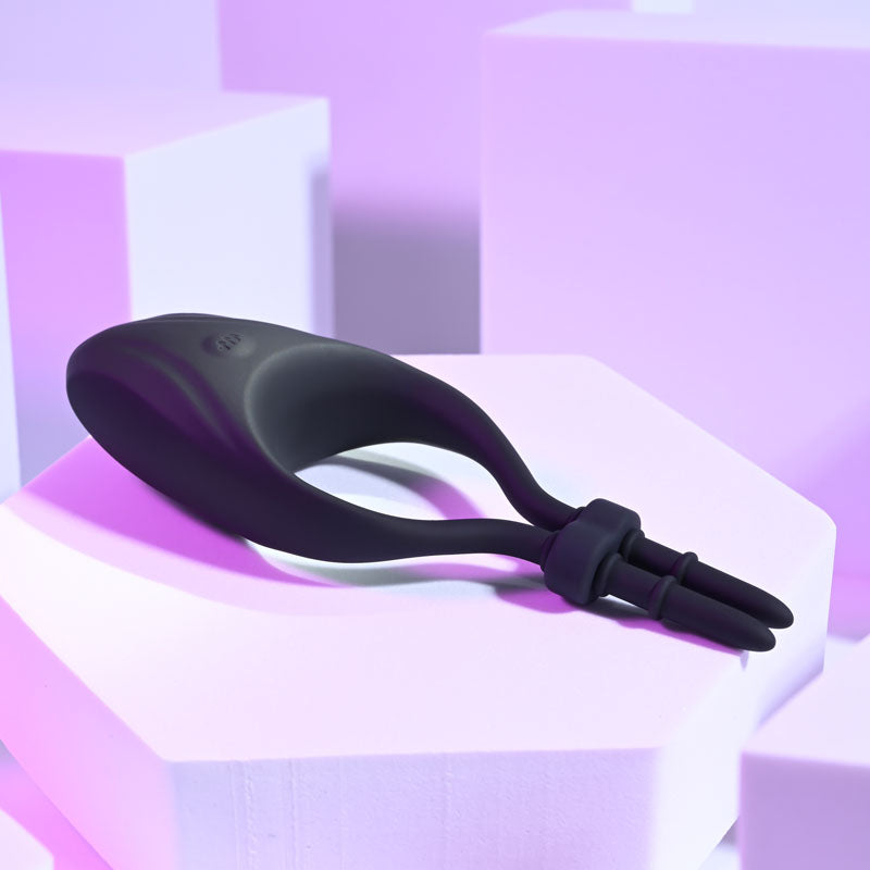Zero Tolerance Perfect Fit Black Usb Rechargeable Vibrating Lasso Cock Ring