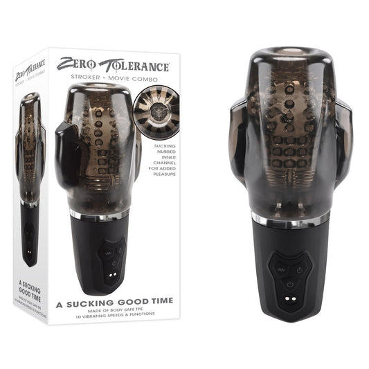 Zero Tolerance A Sucking Good Time Usb Rechargeable Sucking & Vibrating Stroker