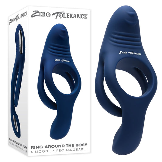 Zero Tolerance Ring Around The Rosy Navy Blue Usb Rechargeable Cock Ring