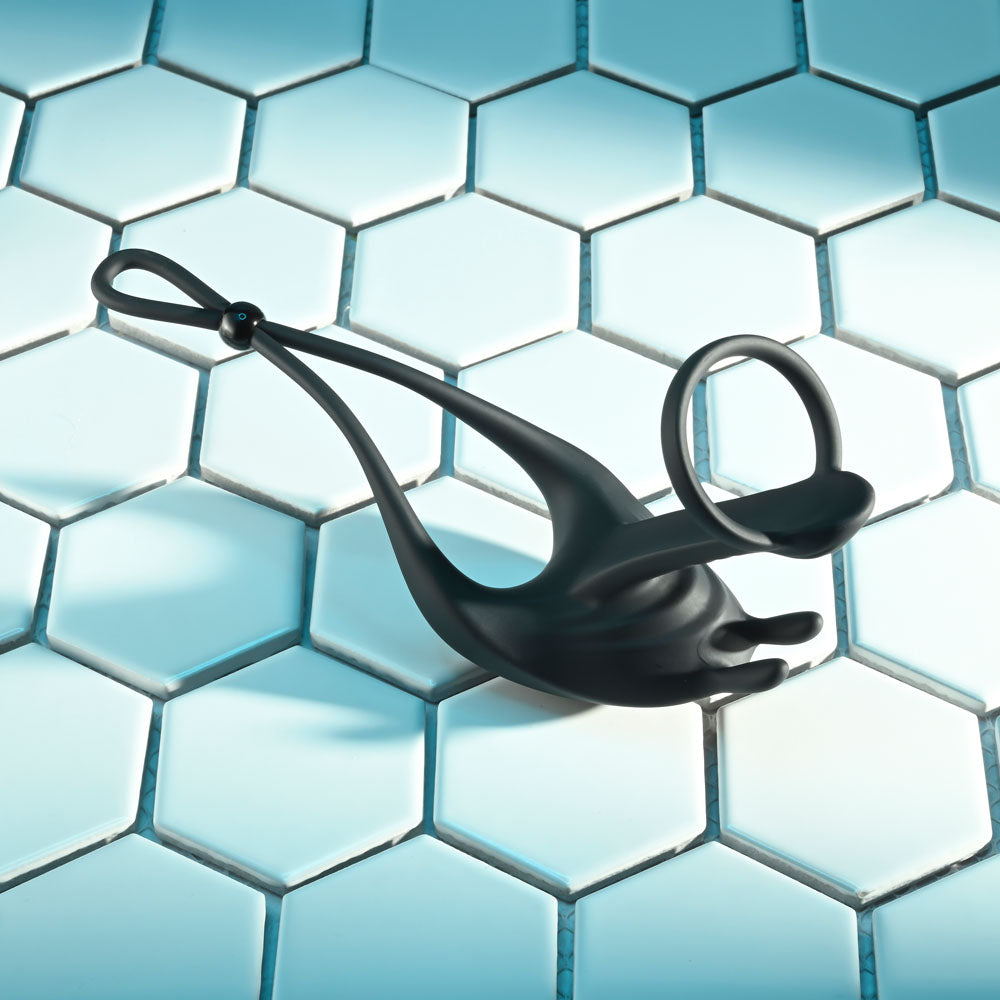 Zero Tolerance Saddle Up Black Usb Rechargeable Vibrating Cock & Ball Rings