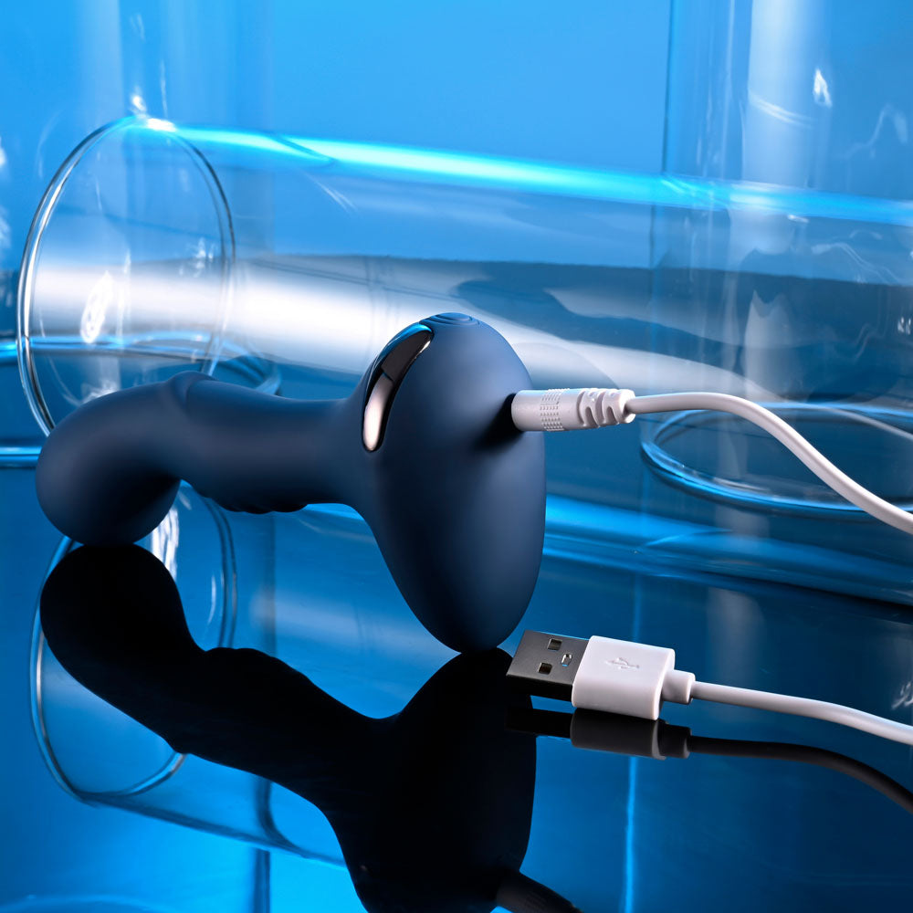 Zero Tolerance Blue Oasis Blue 12.3 Cm Usb Rechargeable Vibrating Anal Plug
