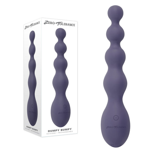 Zero Tolerance Rumpy Bumpy Purple 17.5 Cm Usb Rechargeable Vibrating Anal Beads
