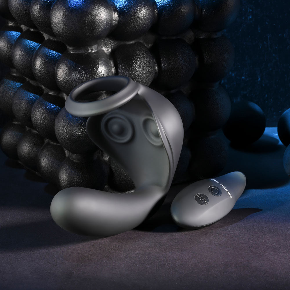 Zero Tolerance Ballin Out Black Usb Rechargeable Prostate Massager With Cock Ring And Wireless Remote