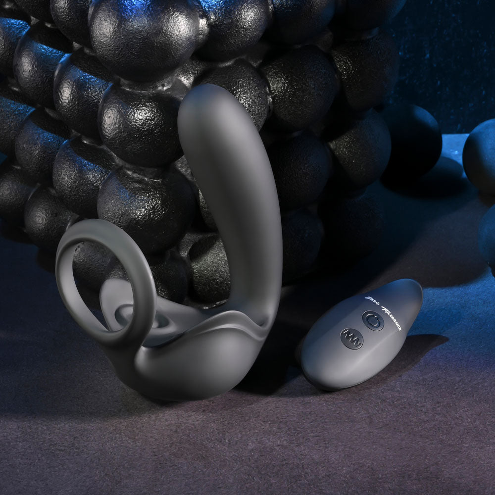 Zero Tolerance Ballin Out Black Usb Rechargeable Prostate Massager With Cock Ring And Wireless Remote