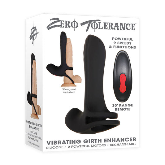 Zero Tolerance Vibrating Girth Enhancer Black Usb Rechargeable Sleeve With Wireless Remote