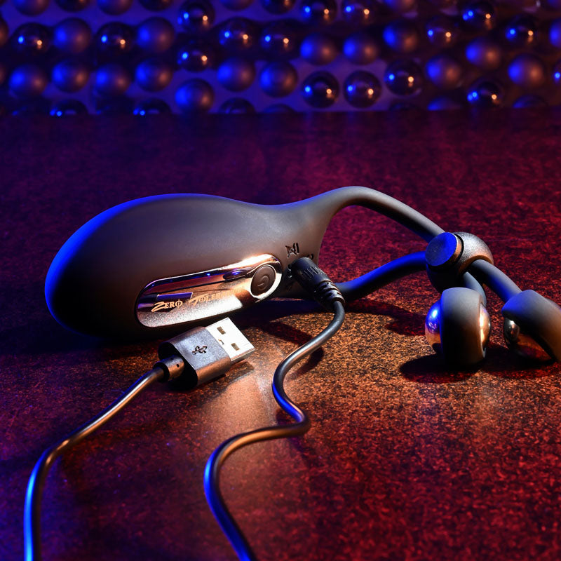 Zero Tolerance The Big Bang Black Usb Rechargeable Vibrating Lasso Cock Ring