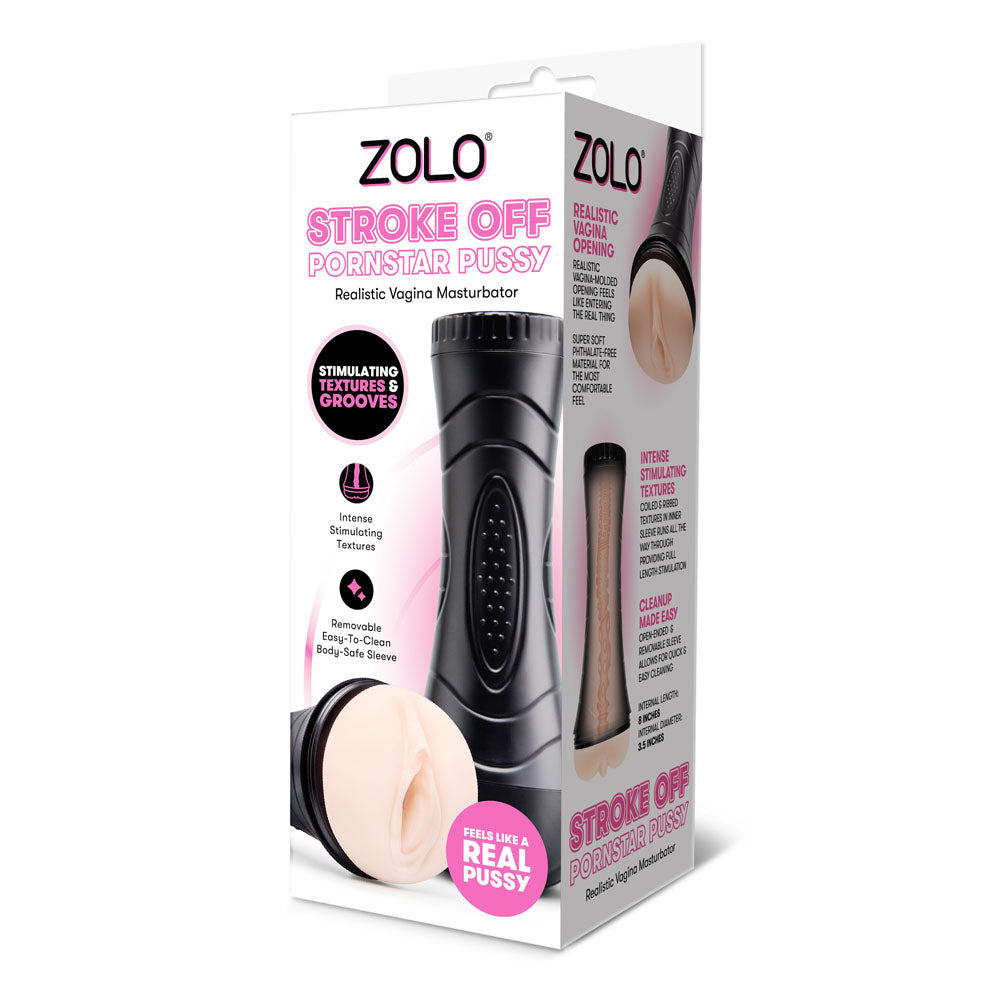 Zolo Stroke Off Pornstar Pussy Flesh Vagina Stroker