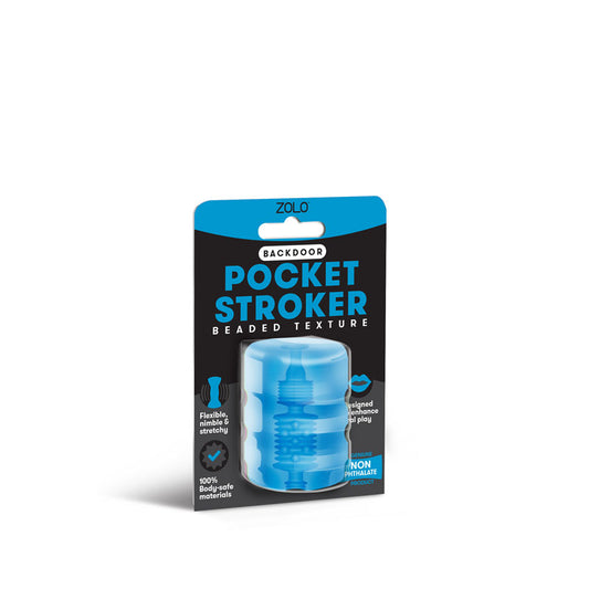 Zolo Backdoor Pocket Stroker Blue Mini Stroker