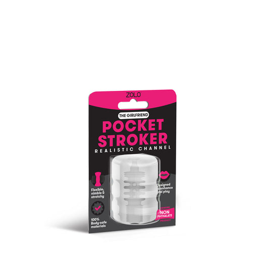 Zolo Girlfriend Pocket Stroker Clear Mini Stroker
