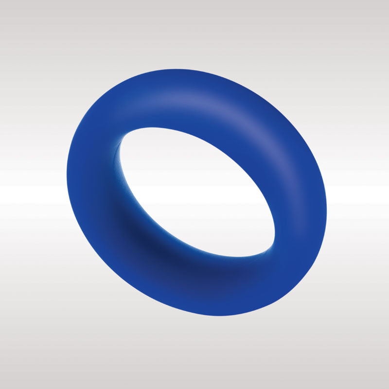 Zolo Extra Thick Silicone Cock Ring Blue 40 Mm Cock Ring