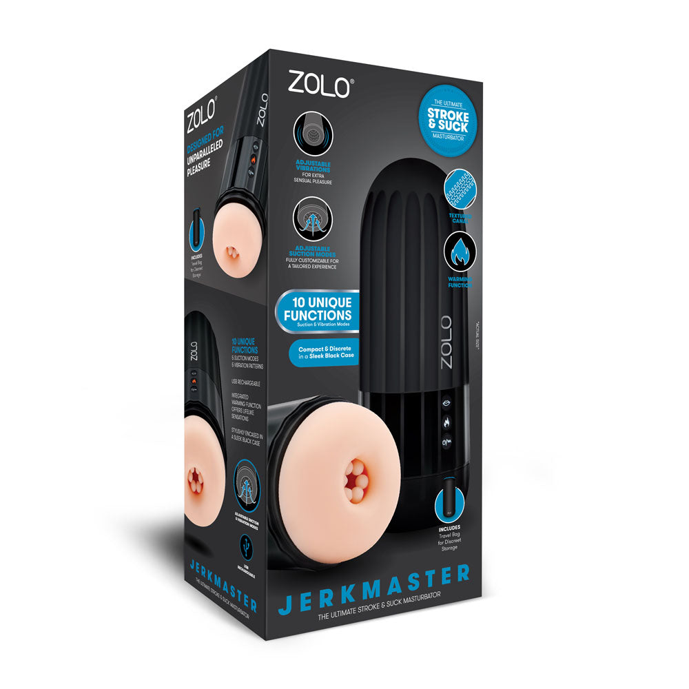 Zolo Jerkmaster Usb Rechargeable Stroking & Sucking Masturbator