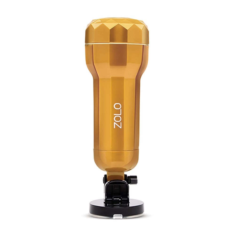 Zolo Vibrating Personal Trainer Usb Rechargeable Vibrating Vagina Stroker With Suction Mount