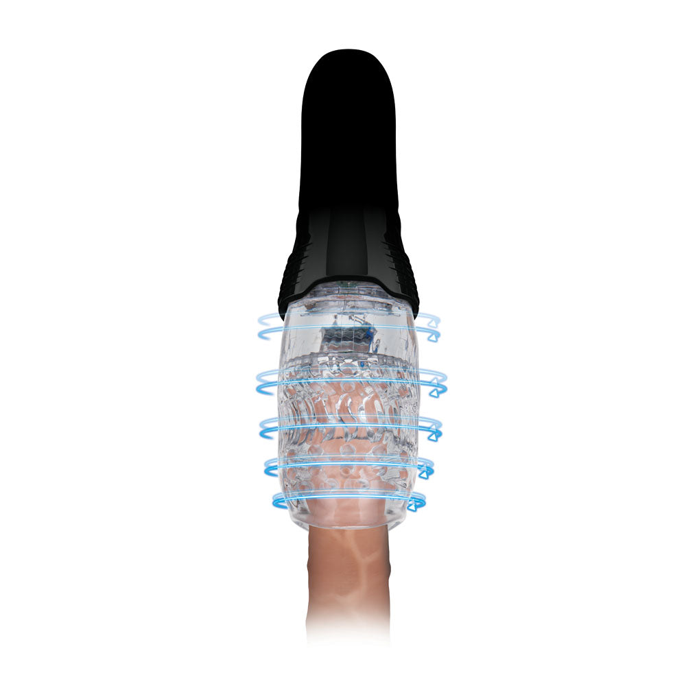 Zolo The Original Gawk Gawk Clear Usb Rechargeable Vibrating, Rotating & Thrusting Masturbator