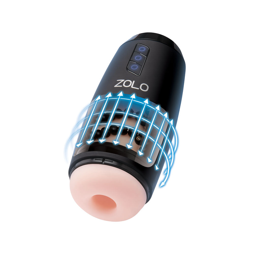 Zolo Upstroke Flesh Usb Rechargeable Auto Thrusting Masturbator