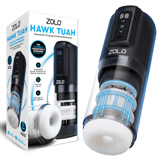 Zolo Hawk Tuah Ultimate Bj Stroker Usb Rechargeable Thrusting & Rotating Auto Stroker