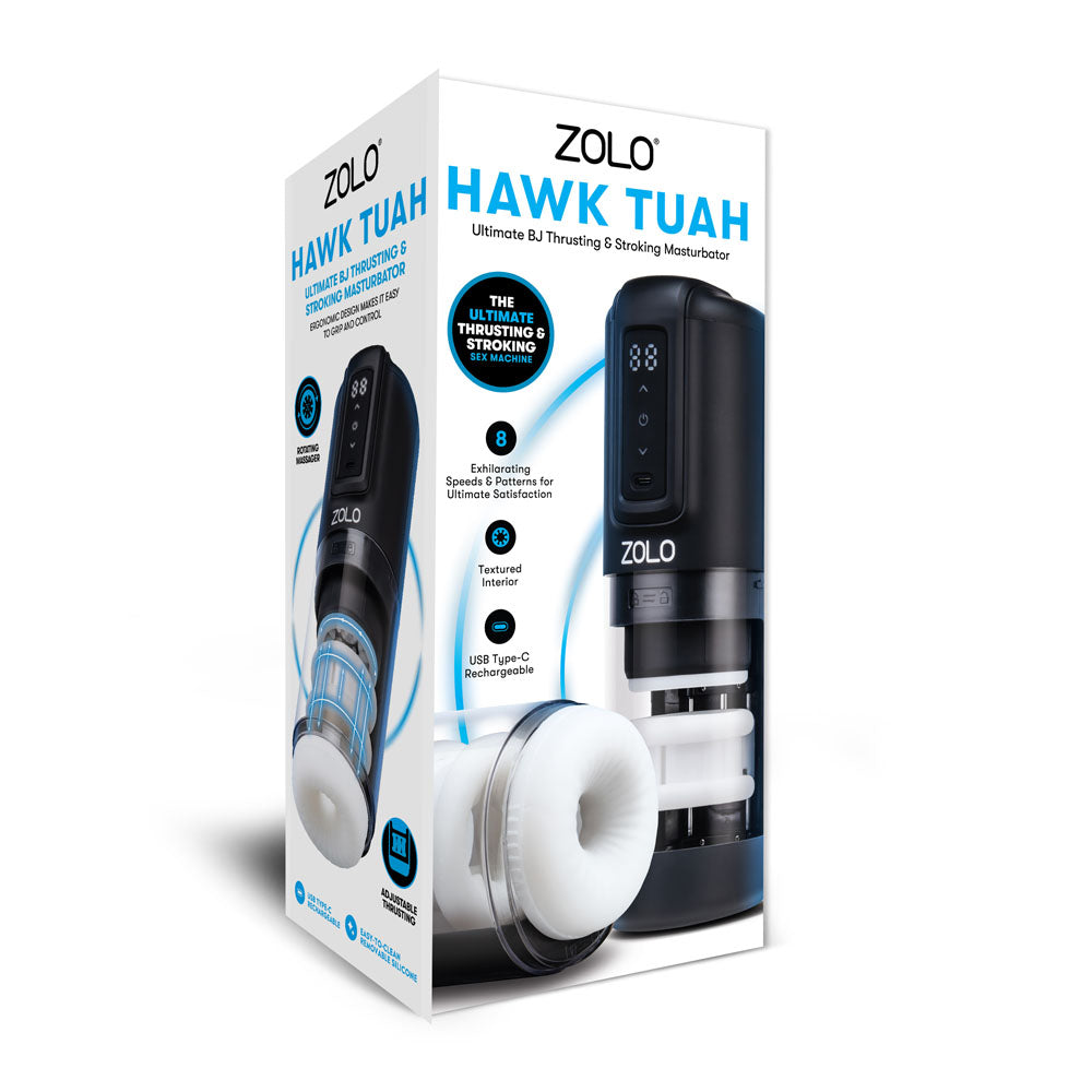 Zolo Hawk Tuah Ultimate Bj Stroker Usb Rechargeable Thrusting & Rotating Auto Stroker