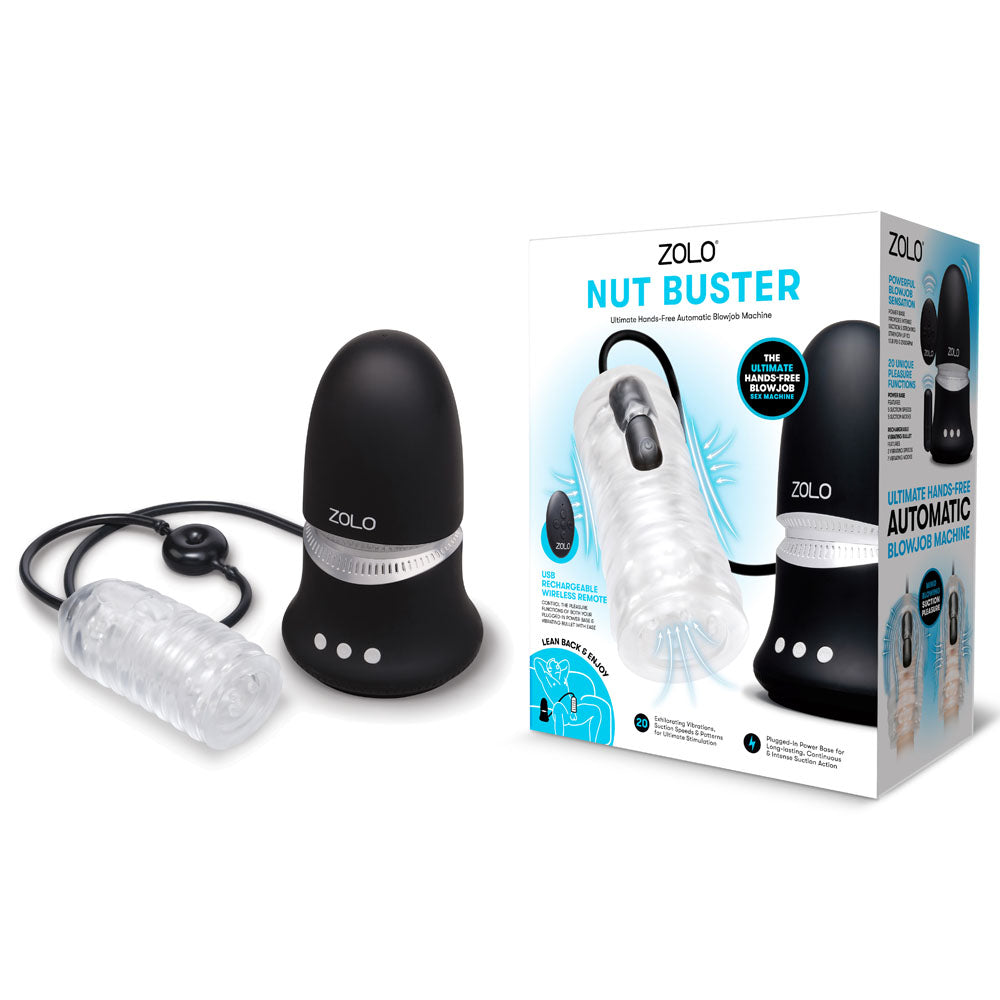 Zolo Nut Buster Mains Powered Hands Free Automatic Blowjob Machine
