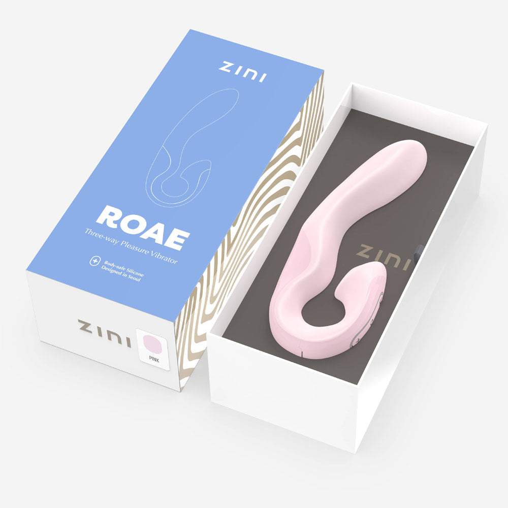 Zini Roae Pink Pink 19.5 Cm Usb Rechargeable Vibrator
