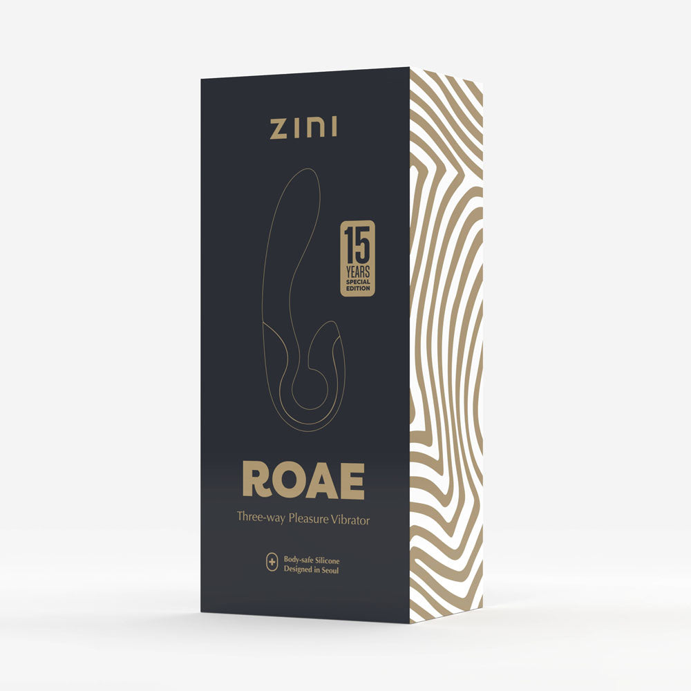 Zini Roae Special Edition Black/Gold Black/Gold 19.5 Cm Usb Rechargeable Vibrator