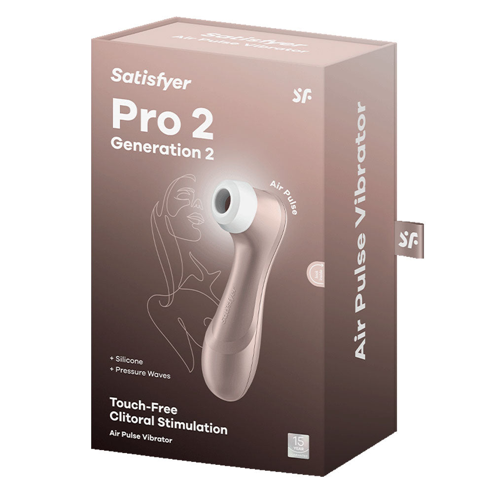 Satisfyer Pro 2 Rose Gold Touch Free Usb Rechargeable Clitoral Stimulator
