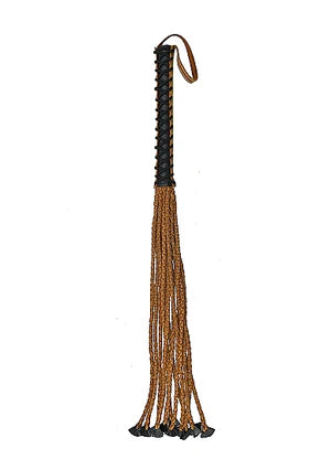 Braided 22 Tails with 12 Handle - Italian Leather- Pain Medieval- Shots